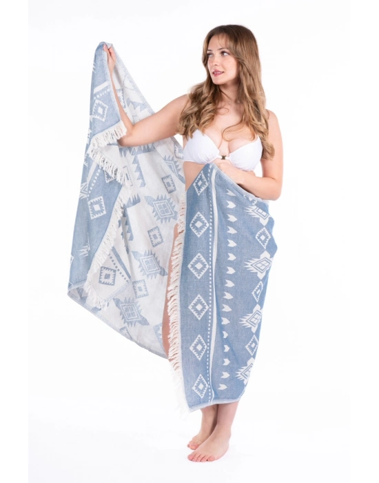 Lebedos Lacivert Peshtemal