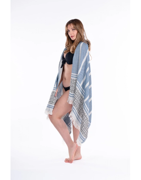 Letoon Navy Blue Peshtemal