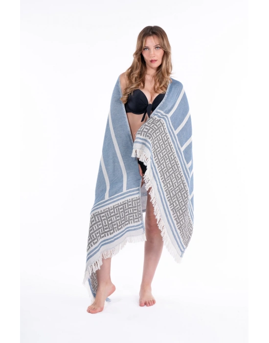 Letoon Navy Blue Peshtemal