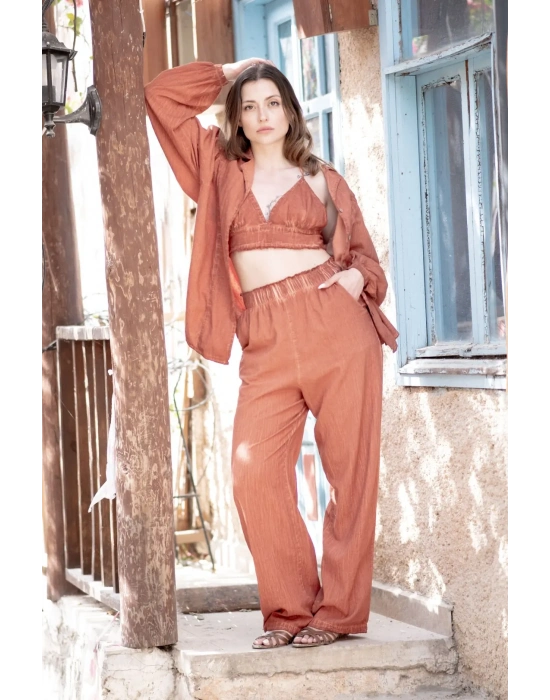 Lina Terra Linen Trouser