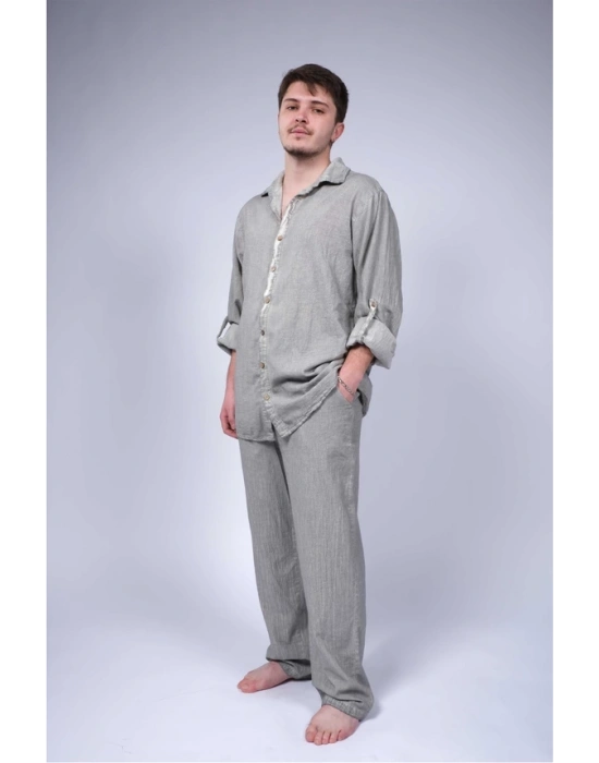 Ateiler Chaputs Keten  Yeşil Pantolon