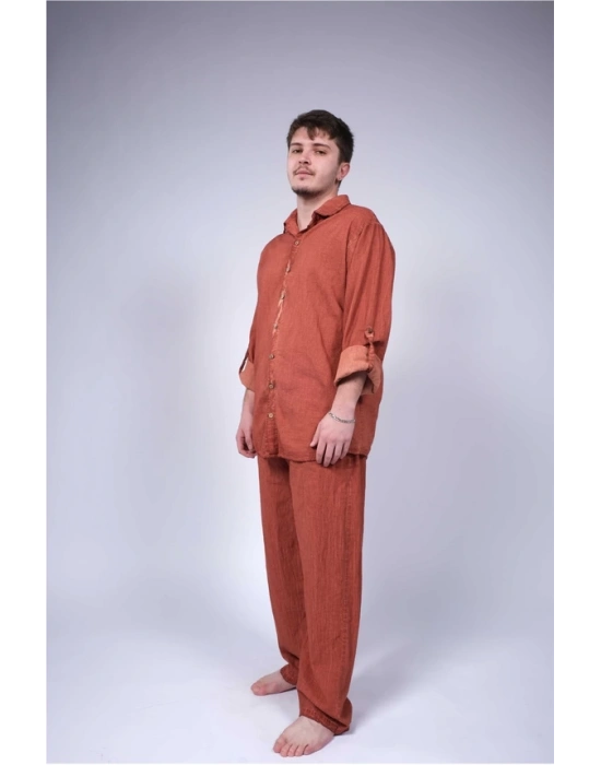 Linen Erkek Pantolon Terra - WHT10