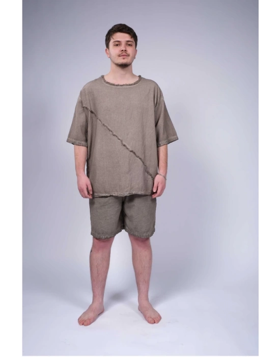 Ateiler Chaputs Keten  Yeşil Tişört