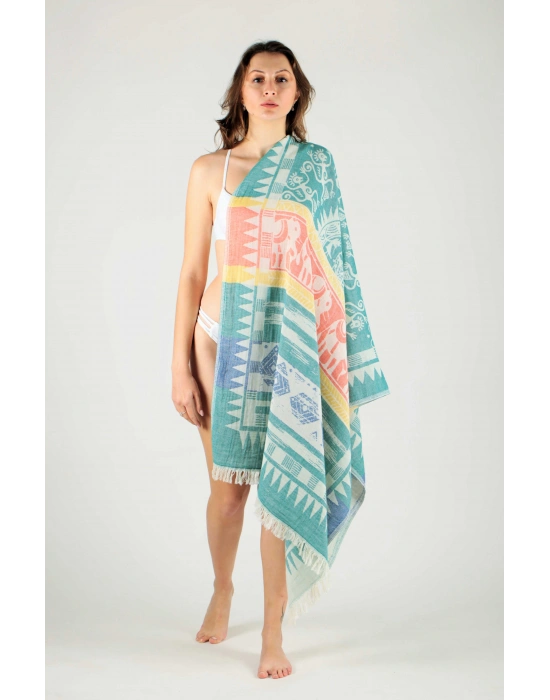 Melanella Green Peshtemal