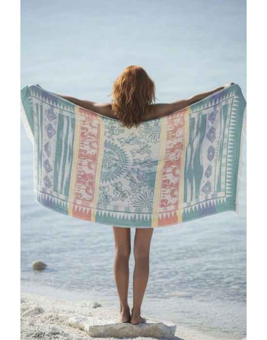 Melanella Green Peshtemal