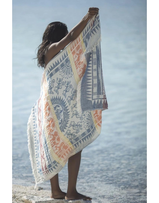 Melanella Navy Blue Peshtemal