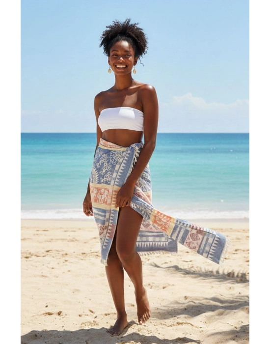 Melanella Navy Blue Peshtemal