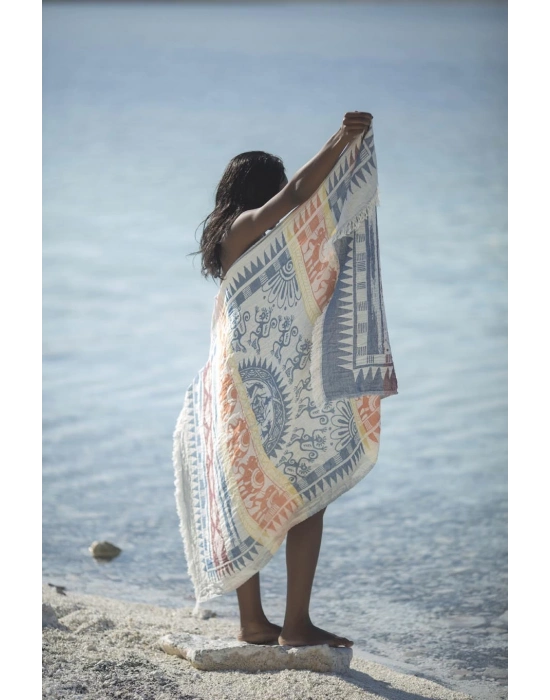 Melanella Lacivert Peshtemal