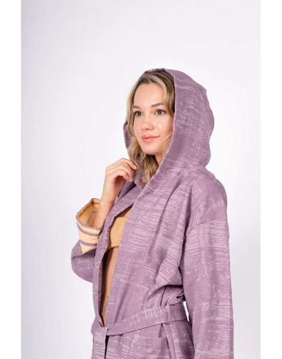 Melongena Mor Bornoz (Sürdürülebilir Pamuk)