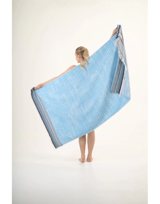 Melongena Turquoise Peshtemal (Sustainable Cotton)