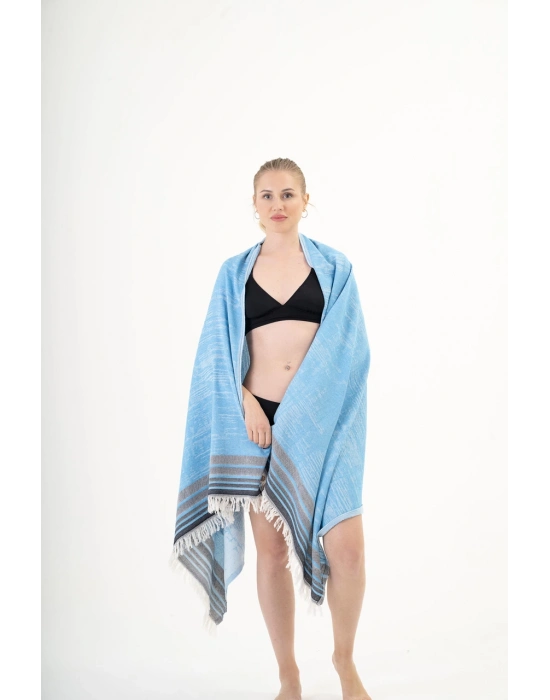 Melongena Turquoise Peshtemal (Sustainable Cotton)