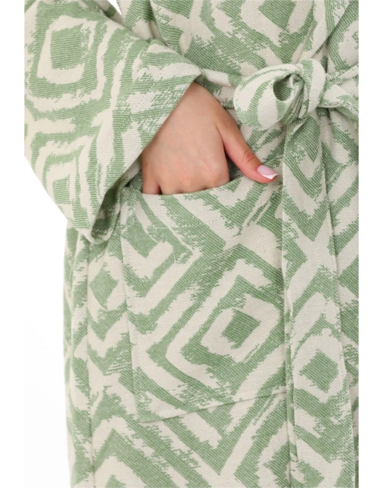 Misis Haki Yeşil Bornoz