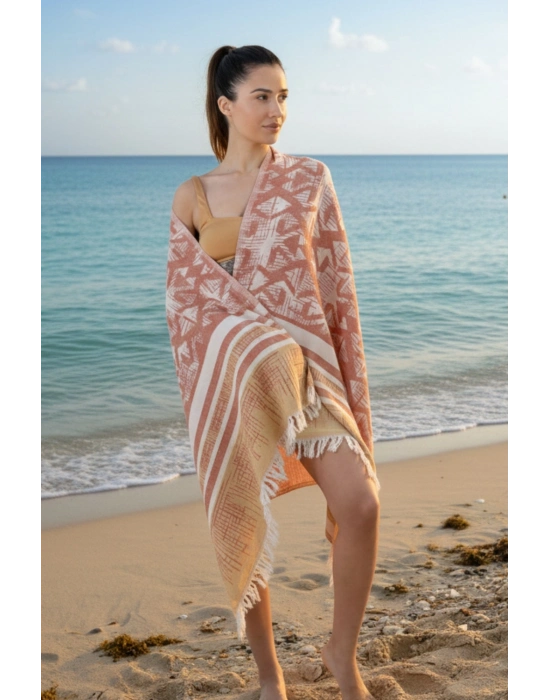 Nautilus Kırmızı Peshtemal (Sürdürülebilir Pamuk)