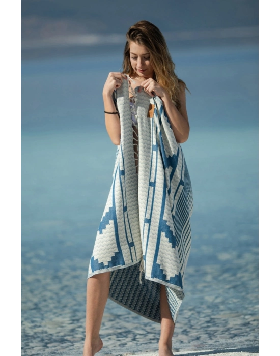 Nesta Navy Blue Peshtemal