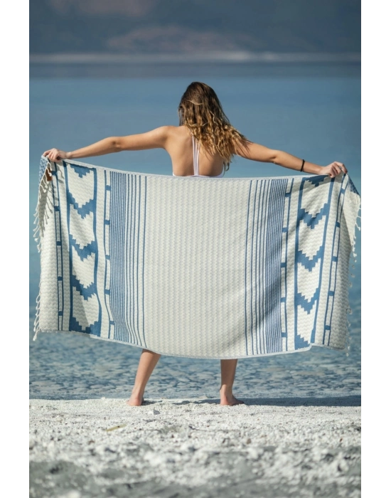 Nesta Navy Blue Peshtemal