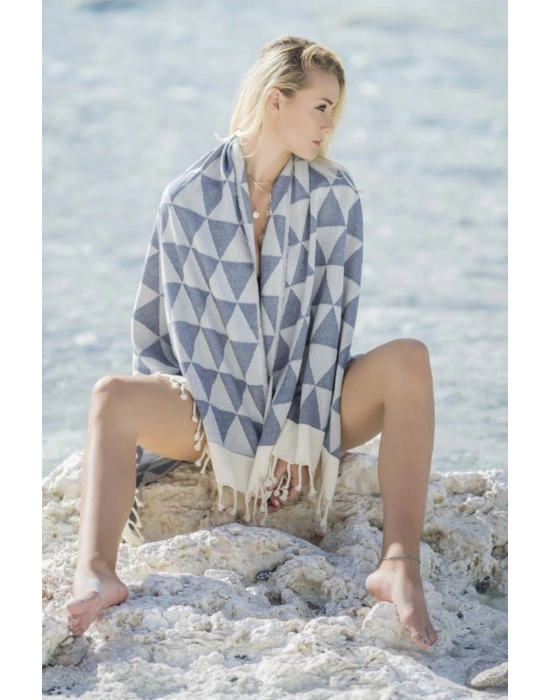 Niobe Navy Blue Peshtemal