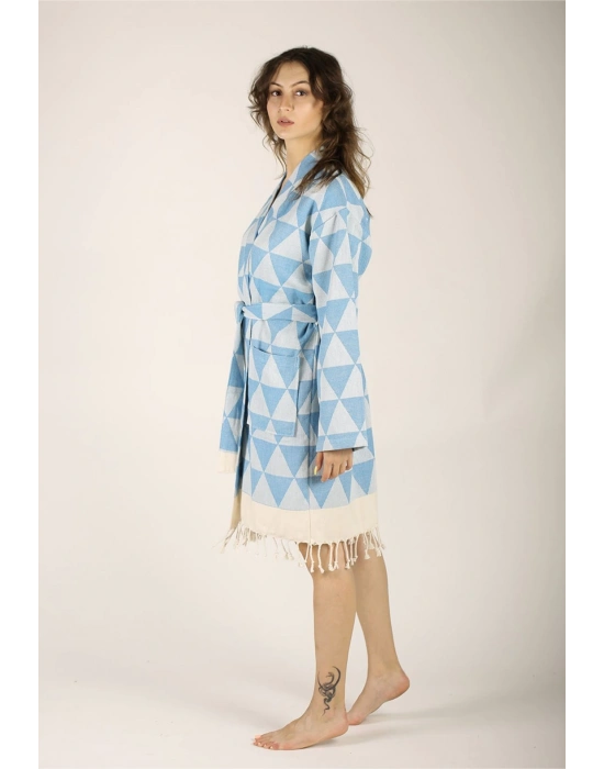 Niobe Turquoise Bathrobe