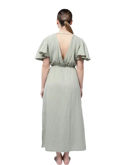 Niva Mint Green Muslin Dress