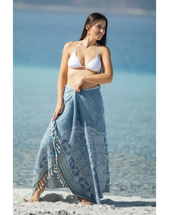 Oleria Navy Blue Peshtemal