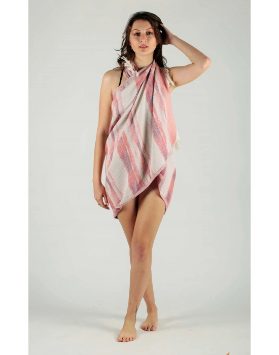 Paua Kırmızı Peshtemal