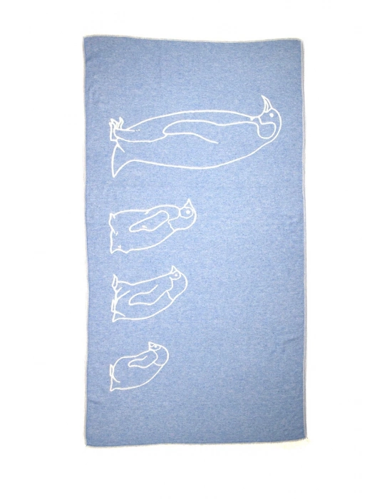 Penguen Mavi Peshtemal (Sürdürülebilir Pamuk)