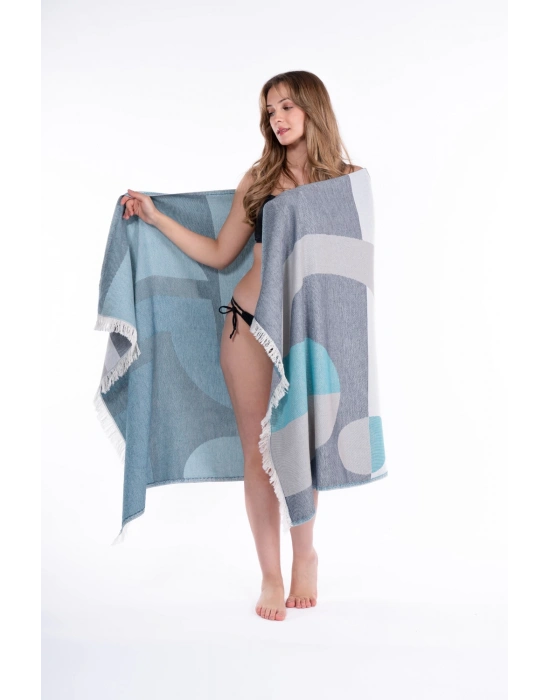 Pergamon Mavi Peshtemal