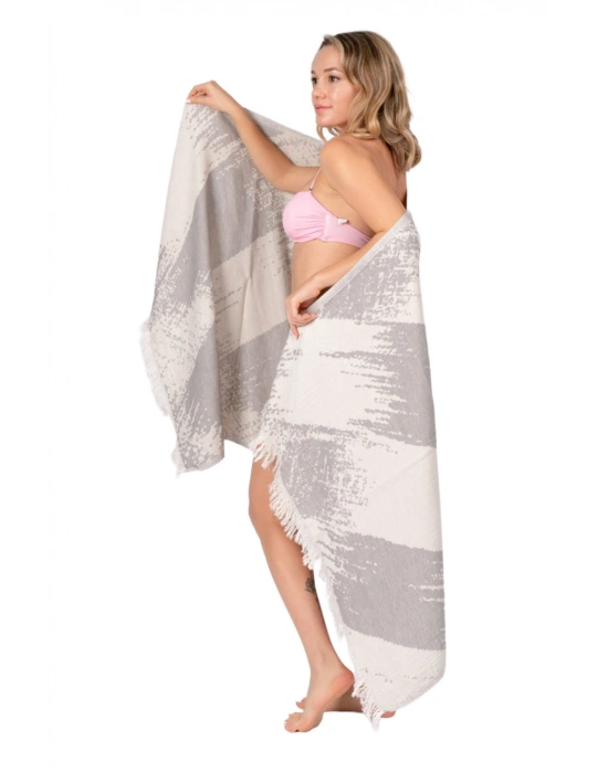 Perge Grey Peshtemal (Double Face)