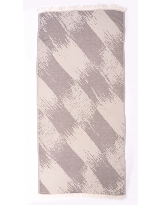 Perge Gri Peshtemal (Çift Yüzlü)