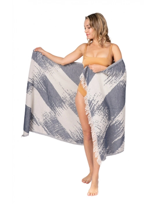 Perge Navy Blue DF Peshtemal