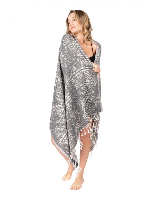 Priene Black Peshtemal