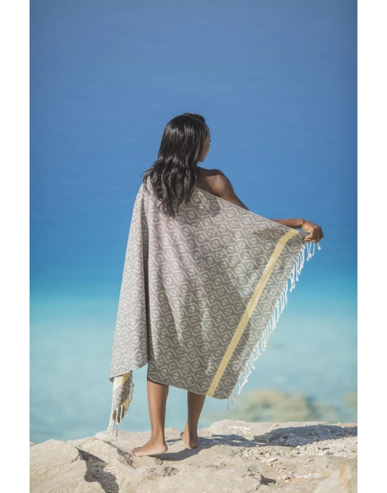 Pupa Siyah & Sarı Peshtemal