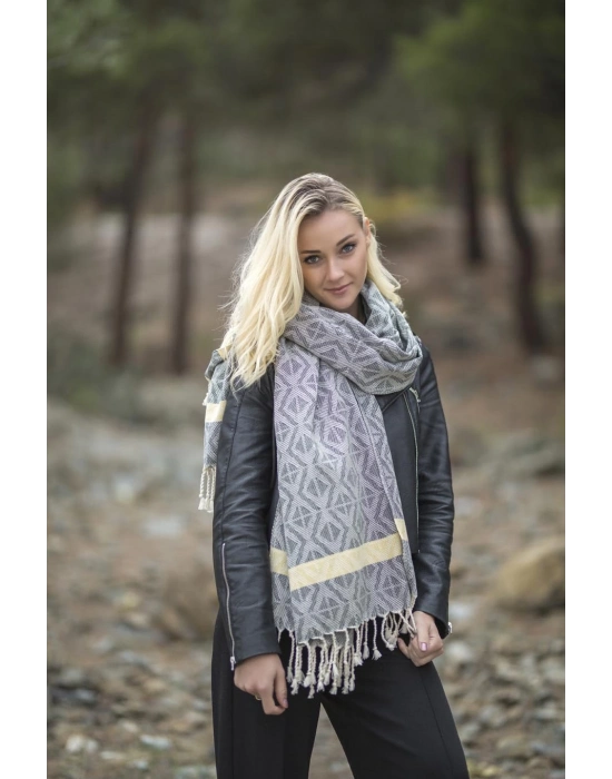 Pupa Siyah & Sarı Peshtemal