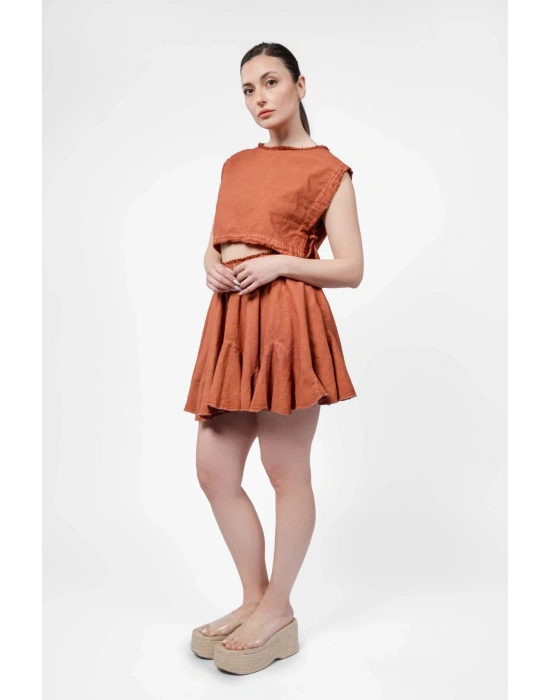 Ateiler Chaputs Keten Seliz Terra Etek One-Size