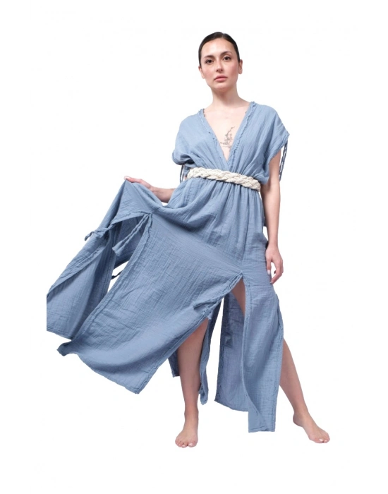 Stella Blue Muslin Dress