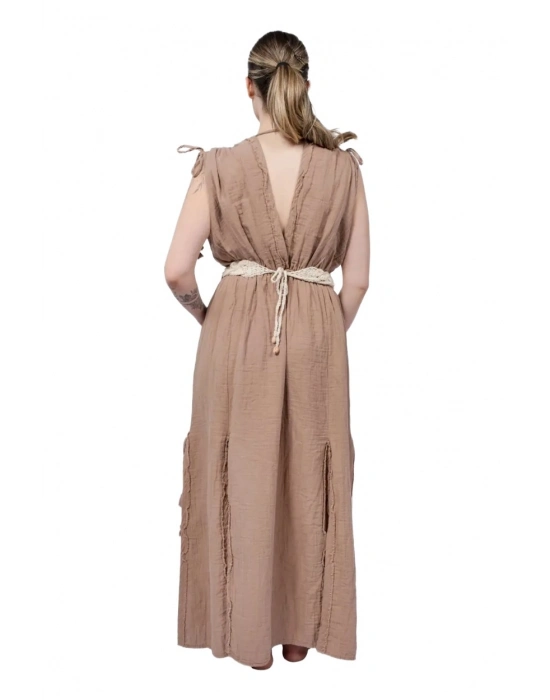 Stella Brown Muslin Dress