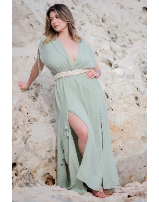 Stella Mint Green Muslin Dress