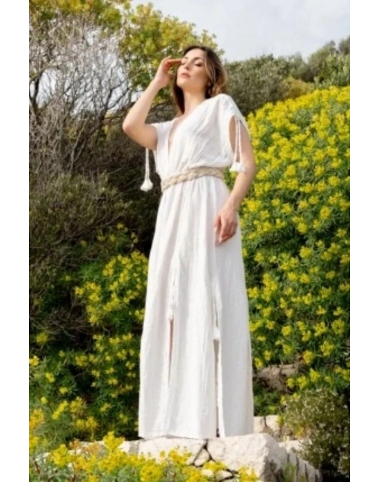 Stella White Muslin Dress