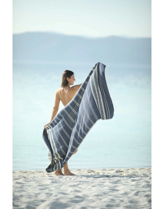 Sundia Navy Blue Peshtemal