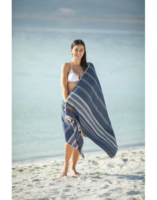 Sundia Navy Blue Peshtemal