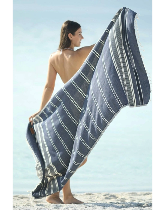 Sundia Navy Blue Peshtemal