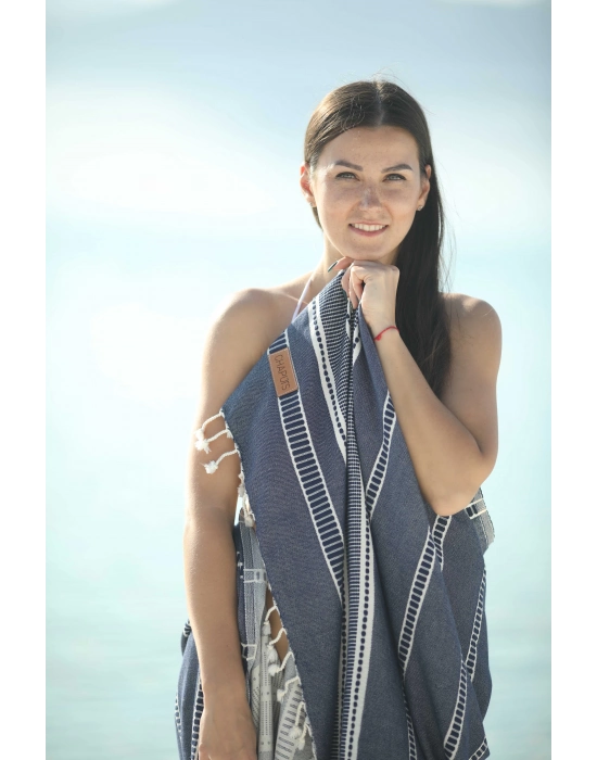 Sundia Navy Blue Peshtemal