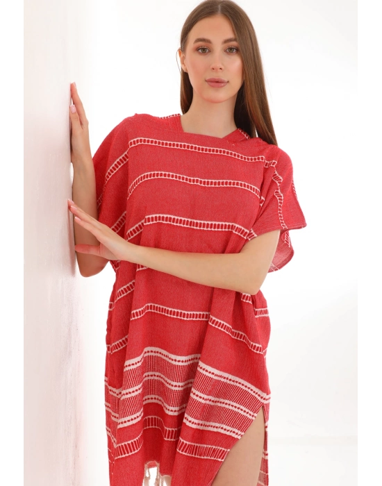 Sundia Kırmızı Sörf Panço