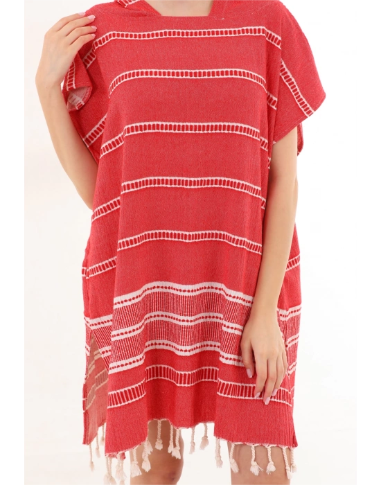 Sundia Kırmızı Sörf Panço