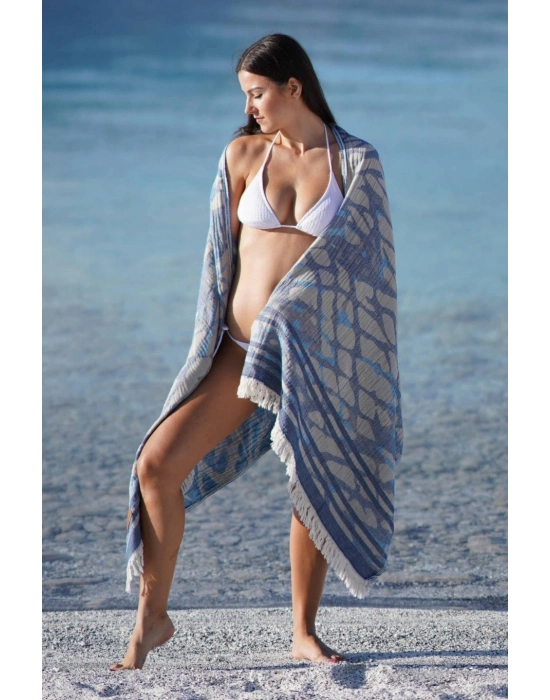 Tella Navy Blue Peshtemal