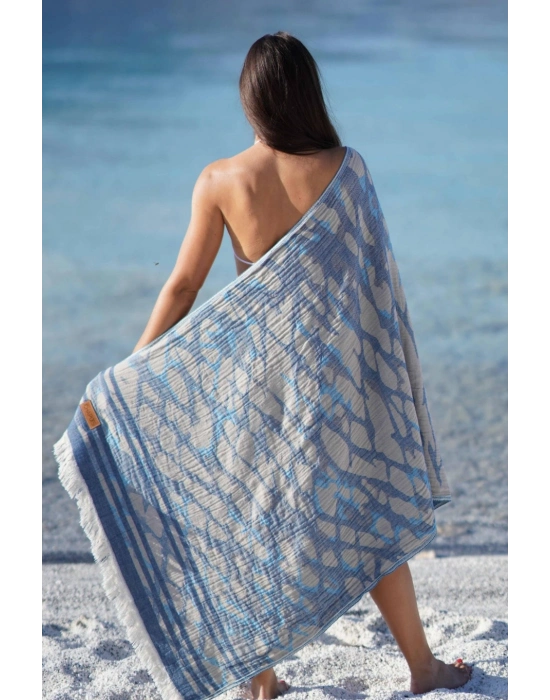 Tella Navy Blue Peshtemal