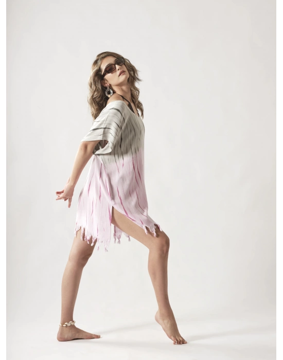 Tie Dye Pembe Elbise