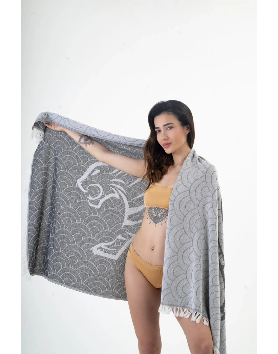 Tiger Siyah Peshtemal (Sürdürülebilir Pamuk)