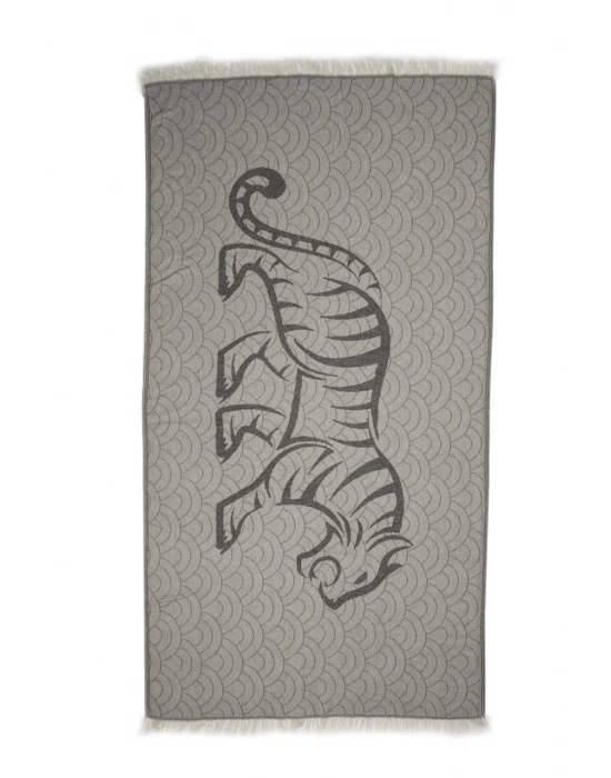 Tiger Siyah Peshtemal (Sürdürülebilir Pamuk)