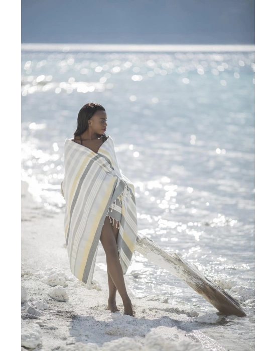 Trivia Grey & Yellow Peshtemal