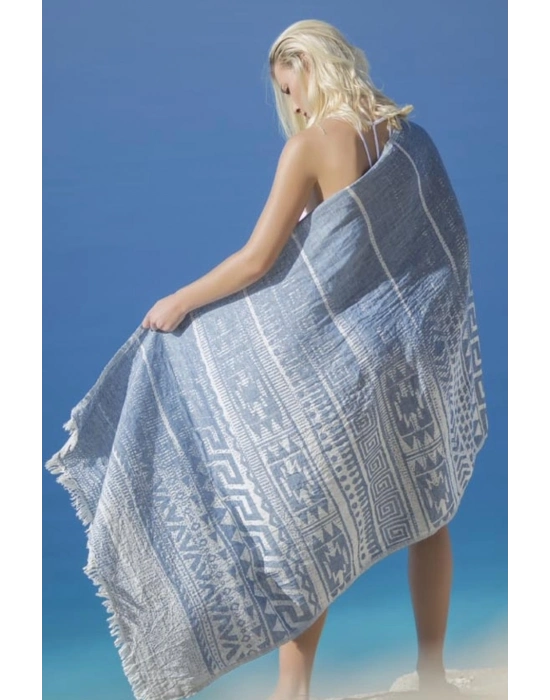 Venusta Navy Blue Peshtemal